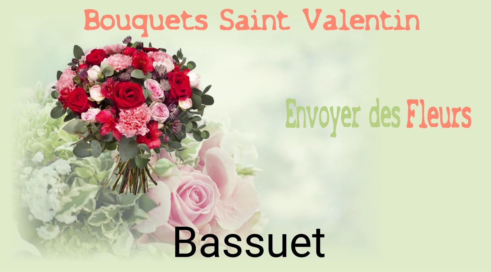 Roses de Saint-Valentin livrées à Bassuet